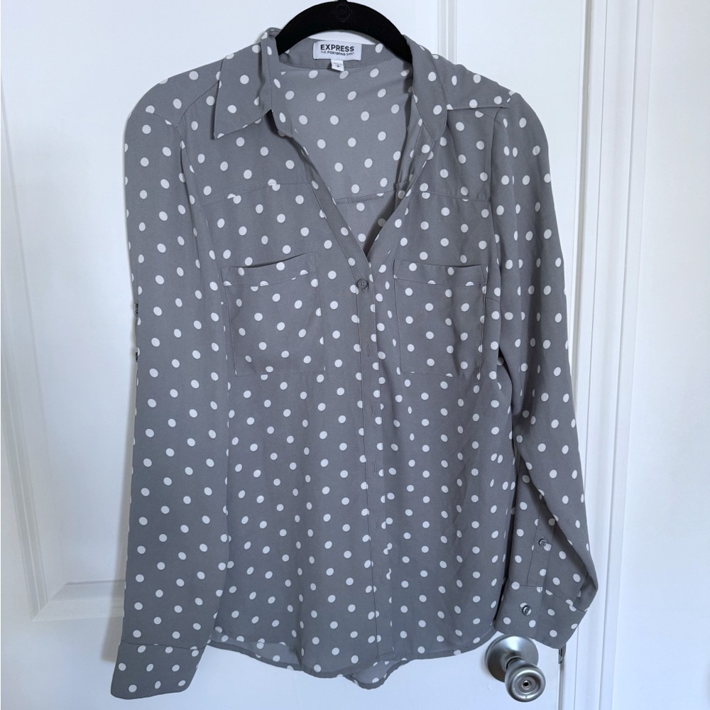 Express Polka Dot Blouse